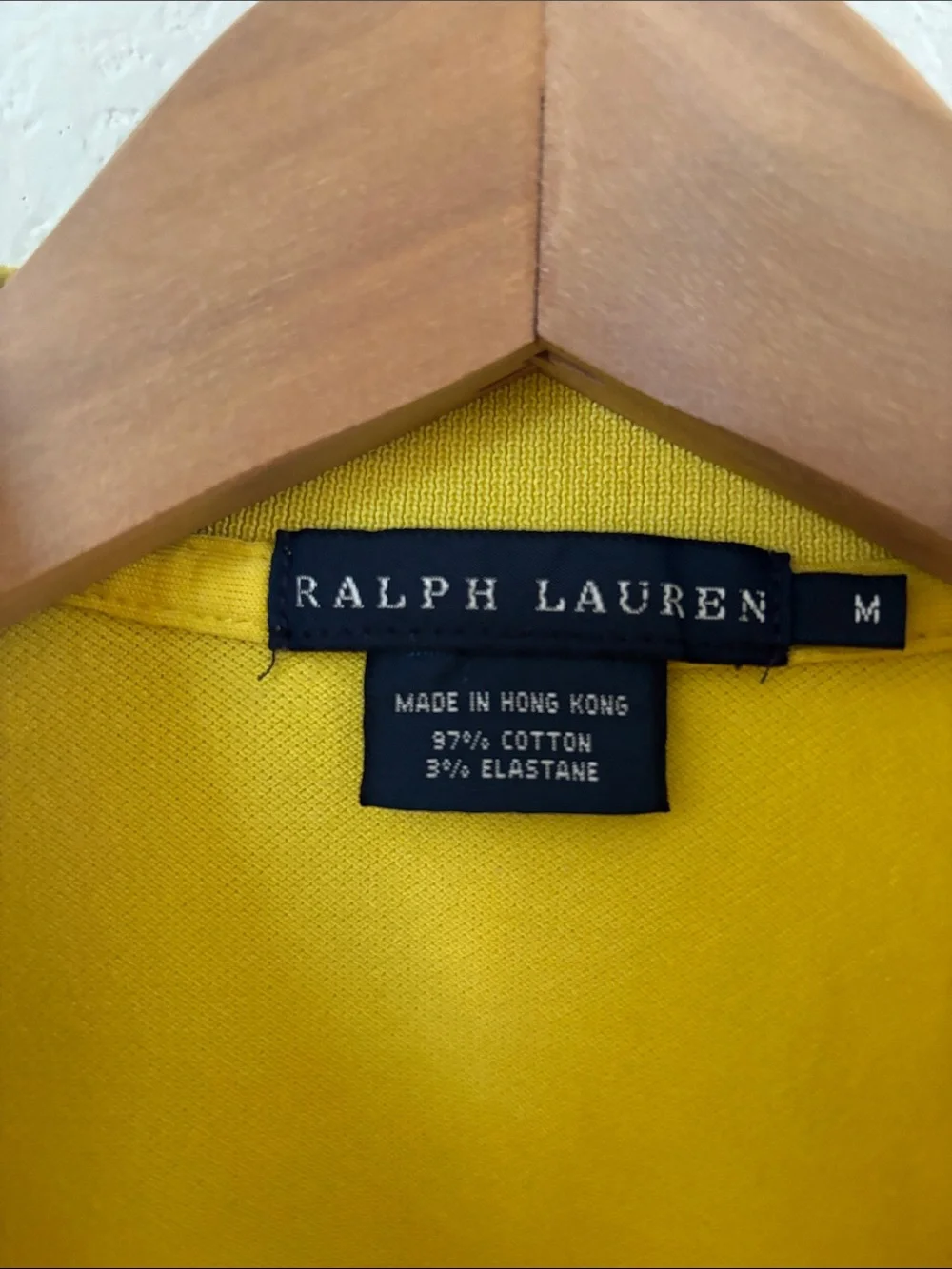 Ralph Lauren Yellow Polo Shirt with Green Pony